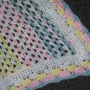Home made crochet baby blanket